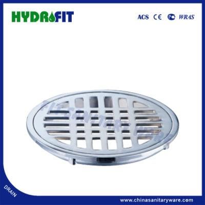 Round Cross Fence 10*10cm Zinc Alloy Floor Drain (FD3115)