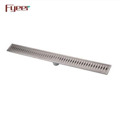 Fyeer Big Stainless Steel Bathroom Long Floor Linear Drain (FD15080)