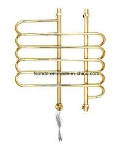 Gold Plated Plug in Heated Towel Rails