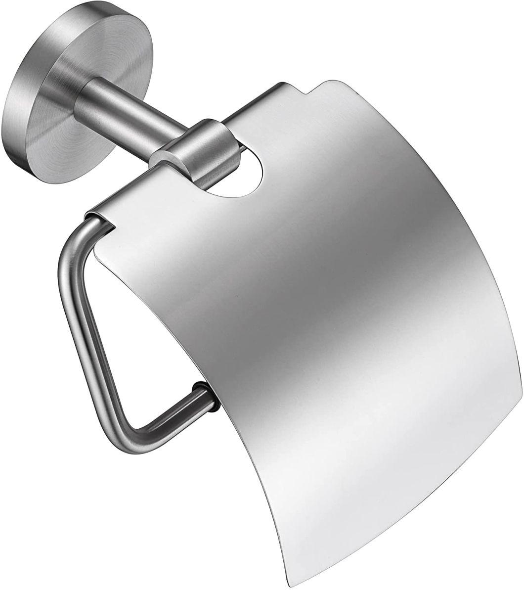 Toilet Paper Holder with Cover Wall Mounted Tissue Roll Holder (Z61807)