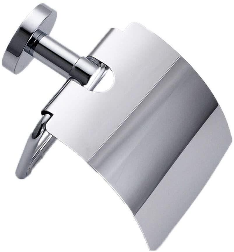 Toilet Paper Holder with Cover Wall Mounted Tissue Roll Holder (Z61807)