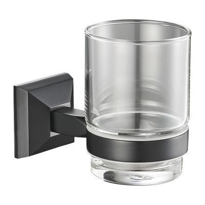 Brass Matt Black Wall Mounted Bathroom Accessories Tumbler Holder (NC7044)