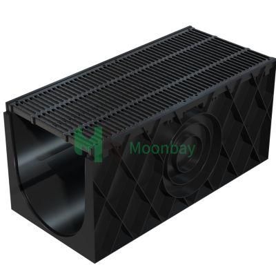 Commercial Trench Drainage HDPE Plastic Straight Channel and Grate
