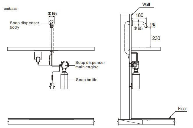 Anti-Infection IR Sensor Liquid and Foaming Soap Sanitizer Dispenser