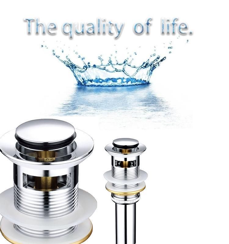 Fully Stocked Lavatory Drain Stopper Plug Pop up Brass Drainer Chrome Bottle Trap Bathroom Sanitary Fittings for Bathroom