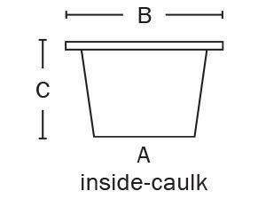 Square Cast Iron Inside-Caulk Floor Drain