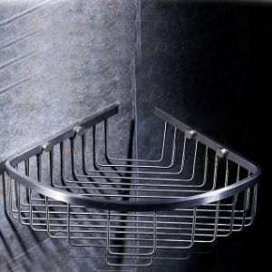 Wall Mounted Inox Stainless Steel Bathroom Corner Basket Bathroom Shelf