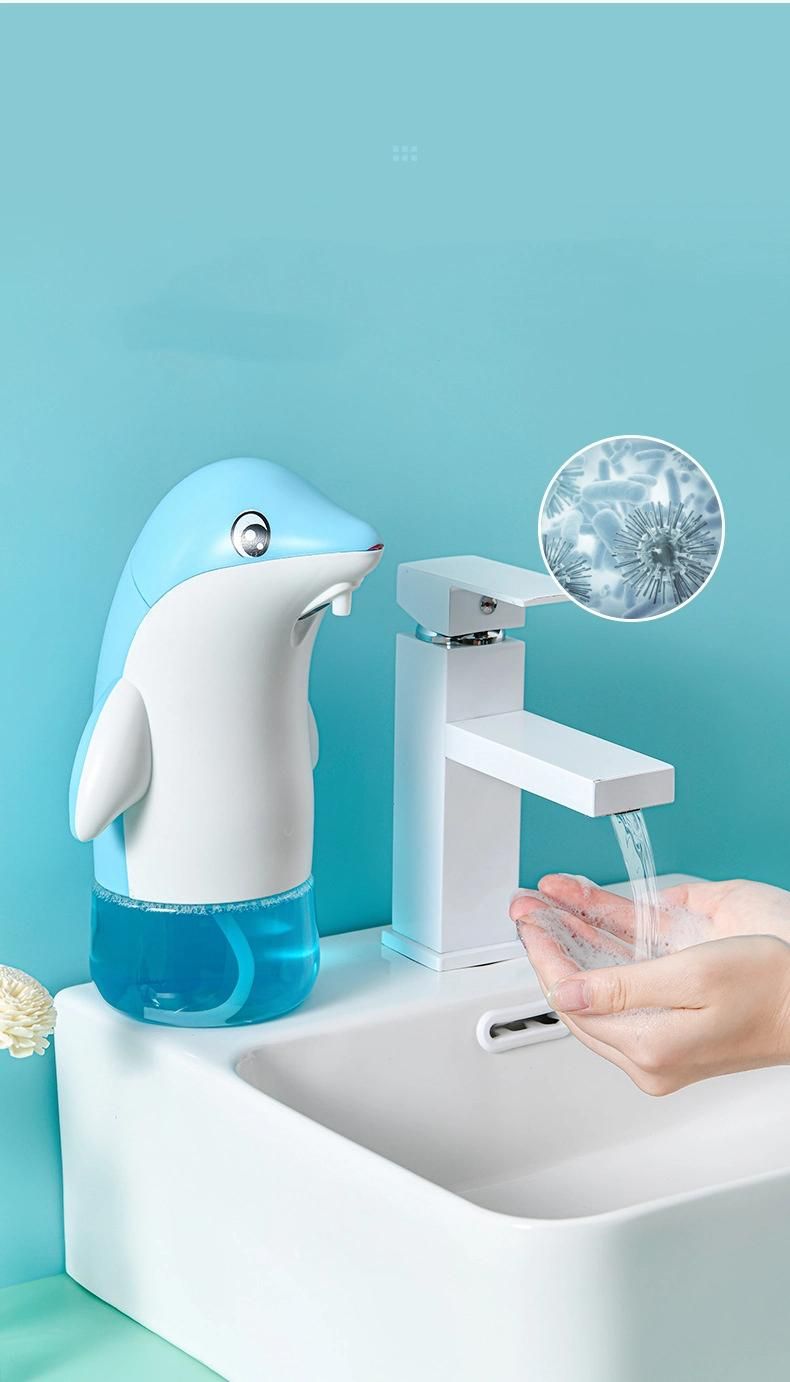 300ml Infrared  Automatic Portable Foam Soap Dispenser for Bathroom Kitchen Touchless Sensor Dispenser Adorable Cute Penguin Hand Soap Dispenser