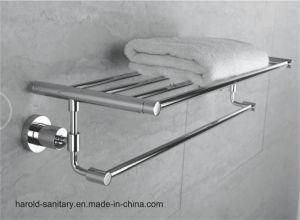 290524 Brass Towel Rack with Towel Bar Polish Chrome Finish