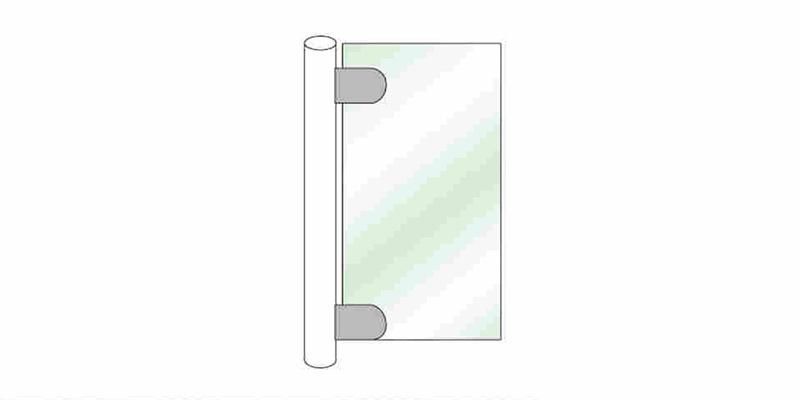 Hi-62 Hot Sale Shower Bathroom to Wall Glass Clip