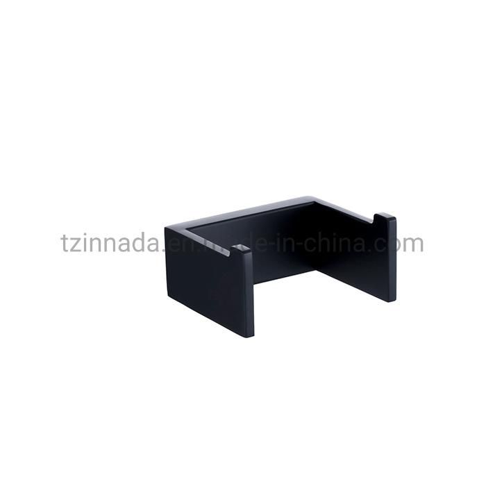 Newest SUS304 Wall Mounted Toilet Bathroom Shelf Matt Black Single Bathroom Rack (NC4012-MB)