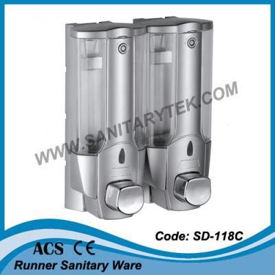 Double ABS Plastic Wall Mounted Liquid Soap Dispenser (SD-118C)