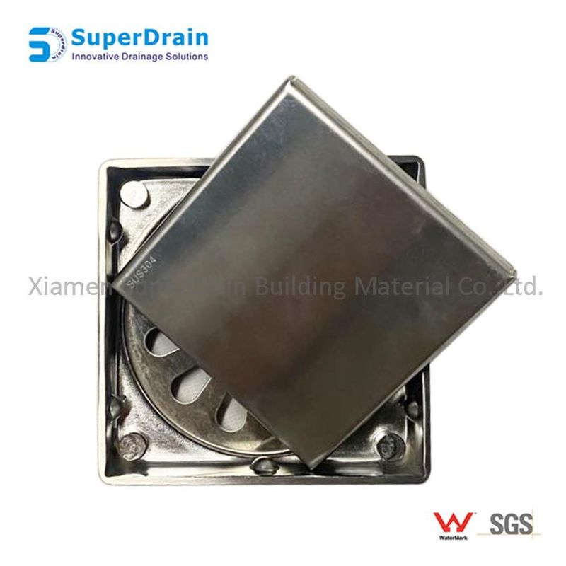 Dual-Use SUS 304 Square Floor Drain with SGS Report