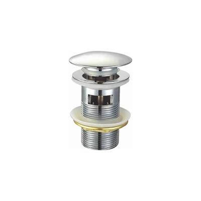 Pop up Drain Stopper for Bathroom Sink Faucet with Press and Seal Button, Brushed Nickel Finish with Overflow