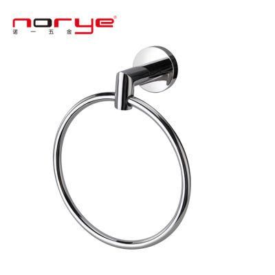 Bathroom Accessories Polished Nickel Chrome Plated Bath Room Stainless Steel Hanging Towel Ring Holder