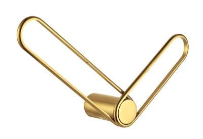 Gold Hardware Robe Hooks Decorative for Single Hanging Coats Towel Cubicle Classroom Kitchen Bath Backpack Hat Hook