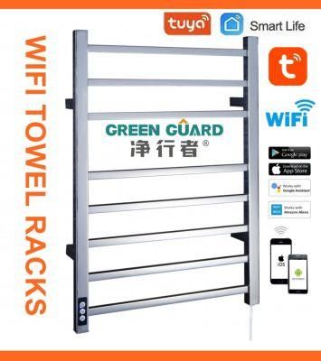 Smart WiFi Household Towel Warmer Racks Remote Control Electric Towel Heating Rails WiFi Tuya APP Control