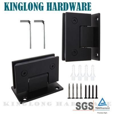 Heavy Bathroom Door Clip 90 Degree Black Shower Hinge