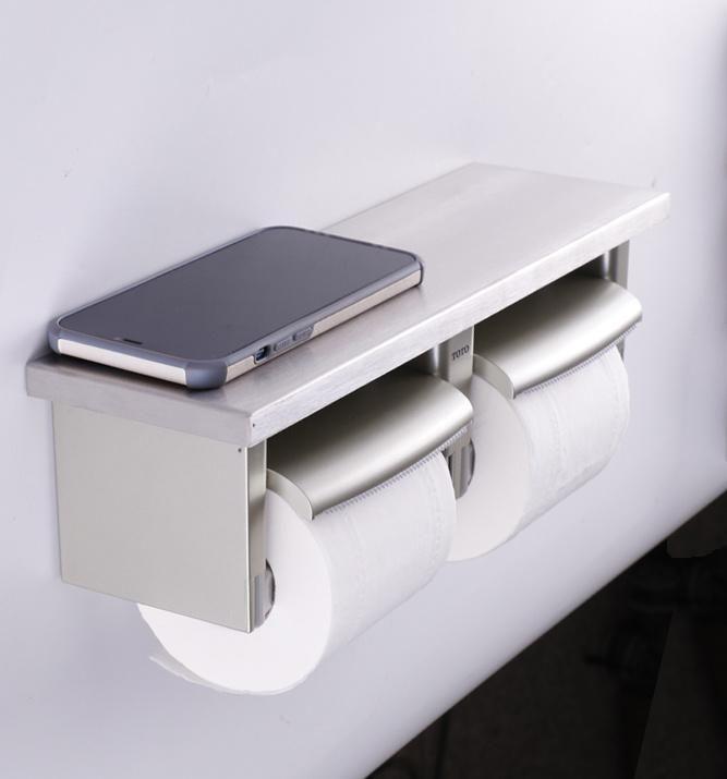 Fashion Products Gold Toilet Paper Holder With Mobile Phone Shelf