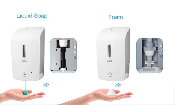Hospital Floor Stand Electric Automatic Alcohol Foam Hand Sanitizer Dispenser
