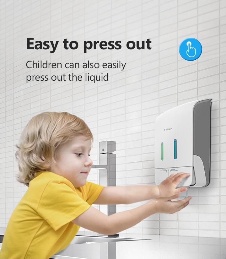 Bathroom Wall Mounted Soap Dispenser Dispensador De Sabao De Plastico