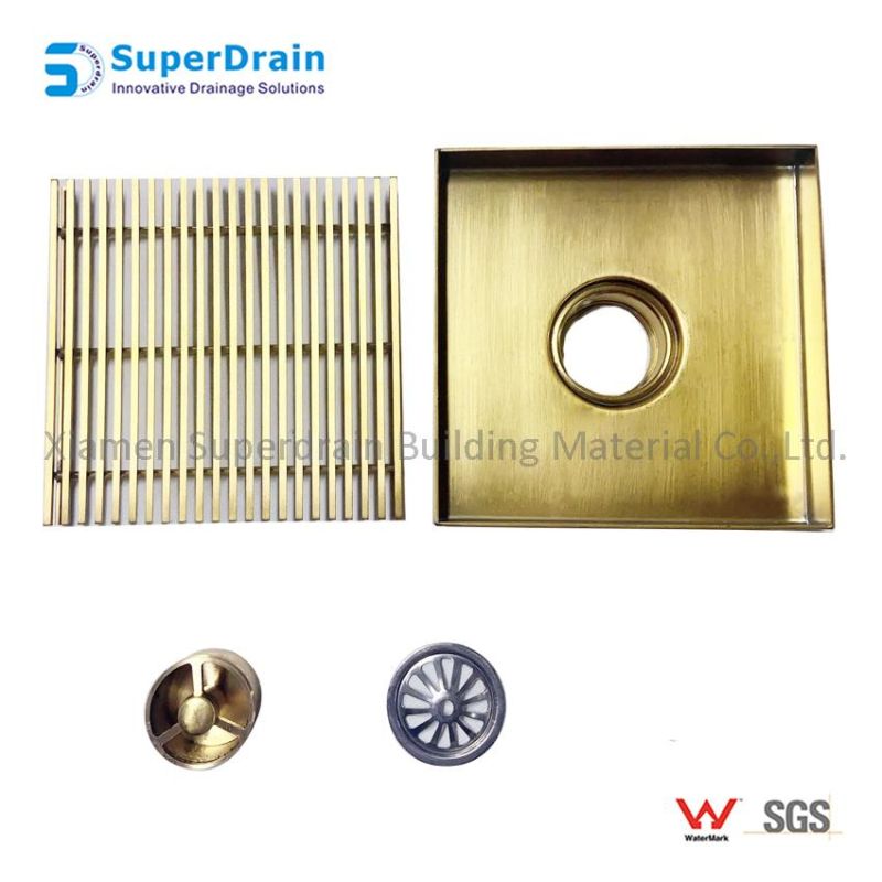 Durable SUS304 Brushed Golden Wedge Wire Grate Drainer