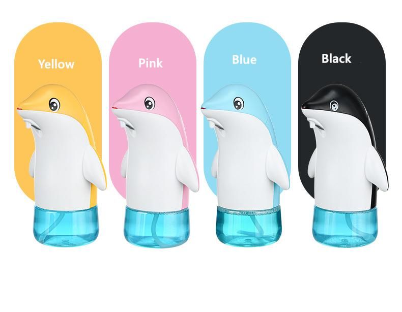 2021creative Design Adorable Cute Penguin 300ml Infrared Automatic Portable Foam Soap Dispenser for Bathroom Kitchen Touchless Sensor Dispenser