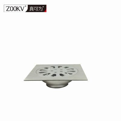 Toilet 1.5mm Thickness Square Stainless Steel Floor Drain Cover with Buckle Engineering Single and Double Water Seal Odorless Floor Drain