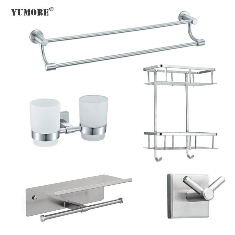 Wholesale SUS304 Stainless Steel Bathroom Accessory Fittings Hardware Bathroom Set