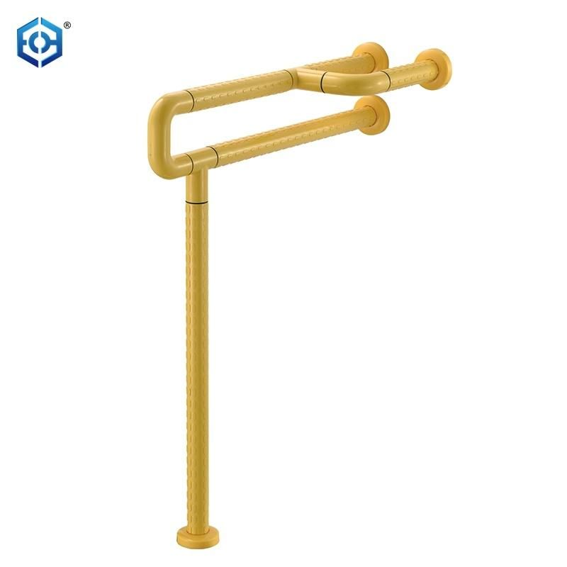 Wall Floor Mounted Barrier Free Nylon Coated U-Shaped Toilet Grab Bars