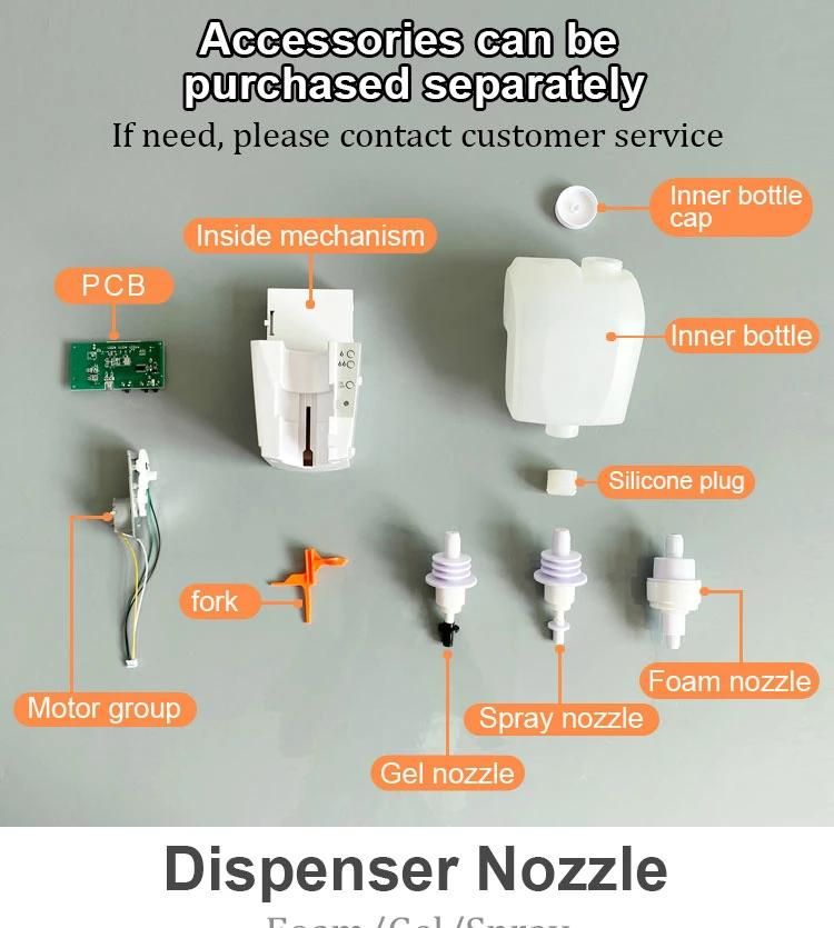 Liquid Soap Dispenser Automatic Hand Sanitizer Dispenser Pump Nozzel