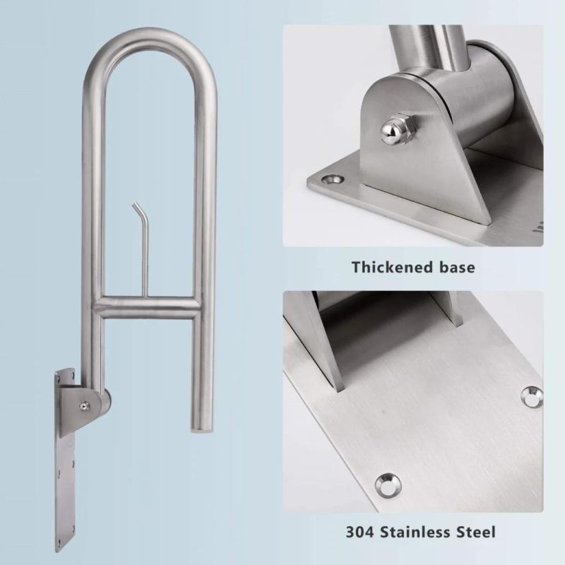 SUS 304 Handicap Shower Handles Safety Grab Bars for Bathroom