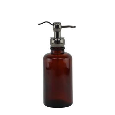 Hotel Glass Liquid Bottle Bathroom Set Hand Sanitizer Soap Dispenser