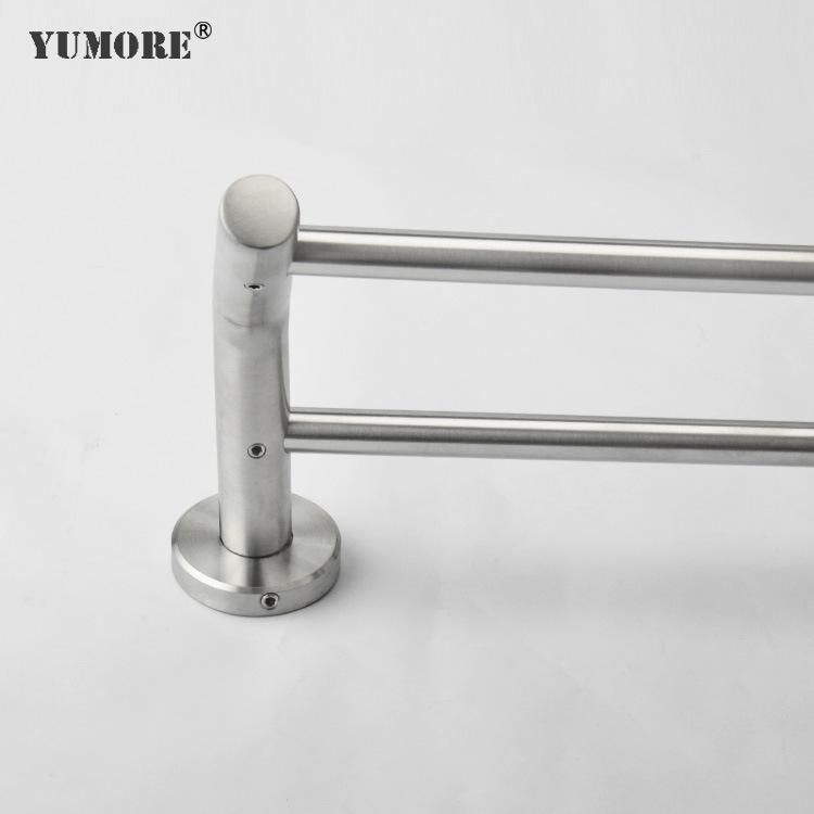 Hotel Bathroom Accessories Double Towel Bar Wall Mounted Towel Rack