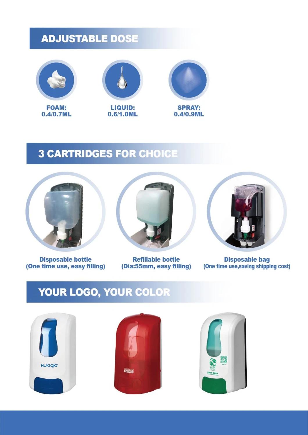 Toilet Manual Gel Soap Hand Sanitizer Dispenser with 1000ml Capacity