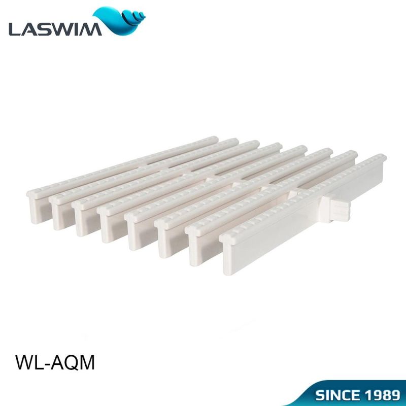 Laswim ABS Swimming Pool Overflow Gutter Grating White