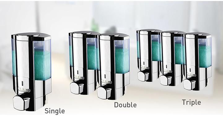 Bathroom Wall Mounted Manual Soap Dispenser ABS Durable Material