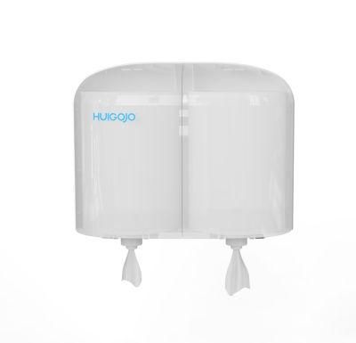 Toilet Wall Mount Double Roll Down Pull Roll Paper Towel Dispenser