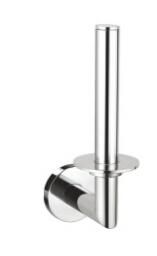 Stainless Steel / Brass Wall Mounted Chrome Round Spare Paper Holder