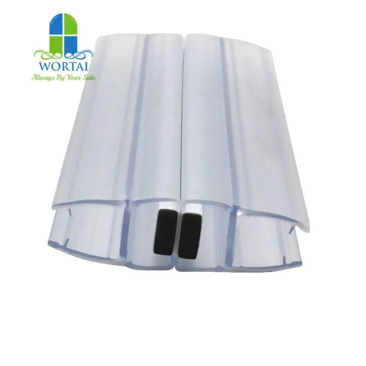 90 135 180 Degree Magnetic PVC Seals for Shower Glass Door Seal