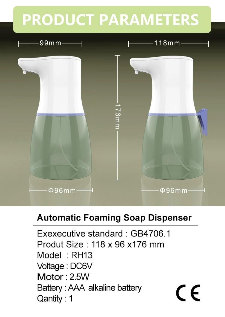 Infrared Motion Sensor Foaming Soap Dispenser Ipx5 Waterproof