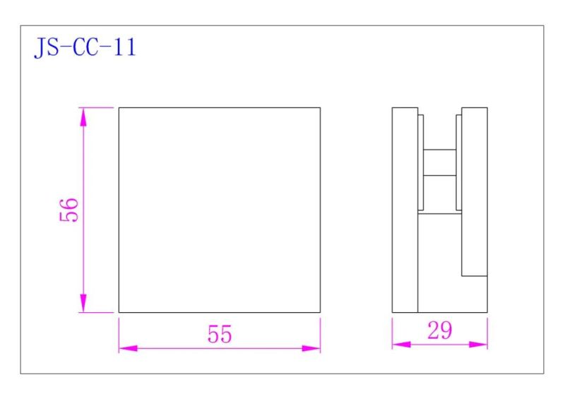 Glass Fitting Brass Clamp Brass Fitting for Bathroom