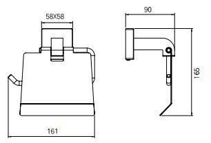 High Quality Stainless Steel Bathroom Bronze Paper Holder for Hotel