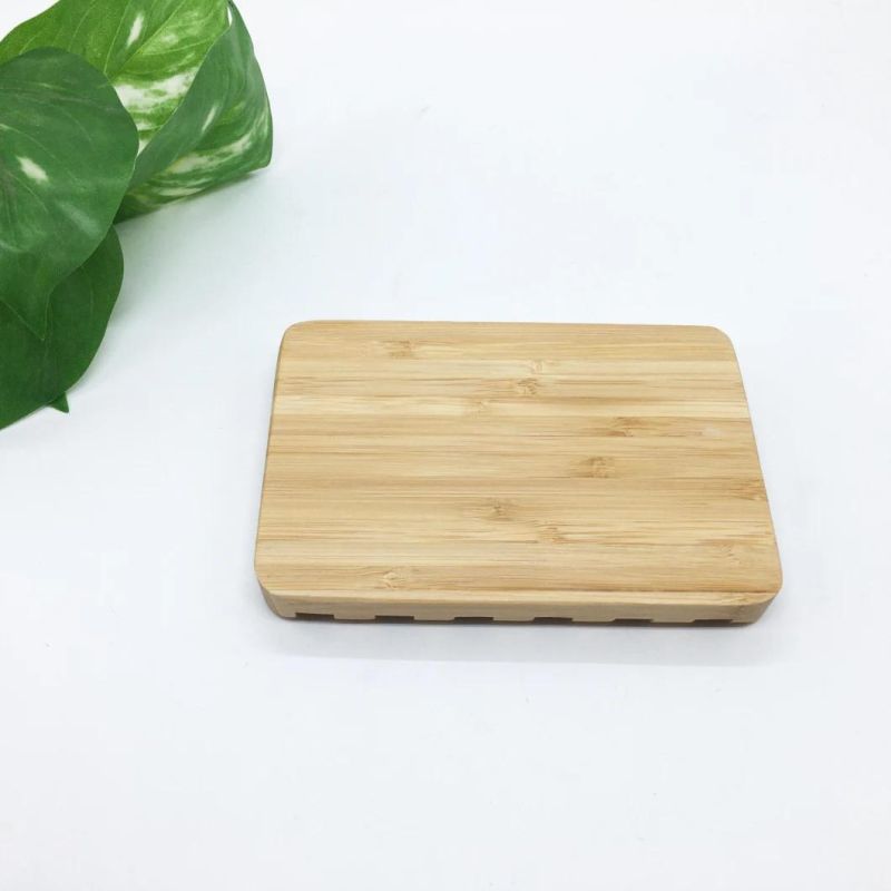 Custom Logo Engraved Bamboo Soap Dish