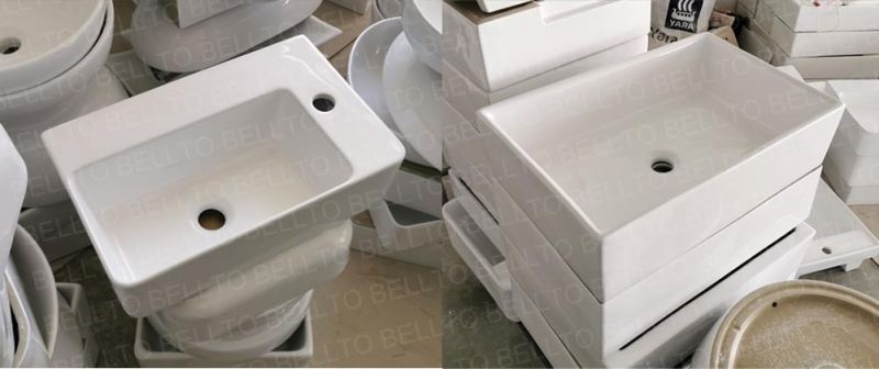 Hot selling Square Ceramic Laundry Tub for Bathroom Fixture