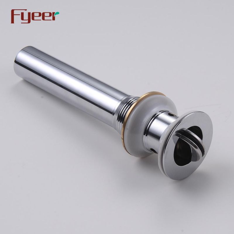 Fyeer Bathroom Basin Drainer Flip Tipping Waste Water Drain with Overflow