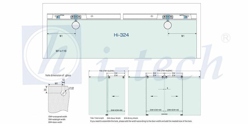 Hi-324 High Quality Stainless Steel Hanger Wheel for Glass Door