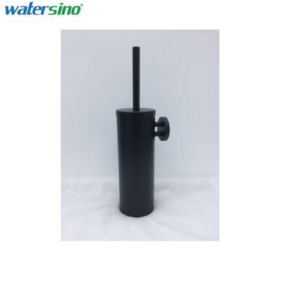 Stainless Steel 304 Matte Black Glass Food Grade Wall Mounted Toilet Wash Cup Toilet Brush and Holder