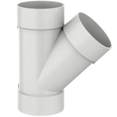 Era China Factory Good Quality ASTM D2665 PVC Drainage Water Pipe Fittings Y Tee 1-1/2&prime;&prime;