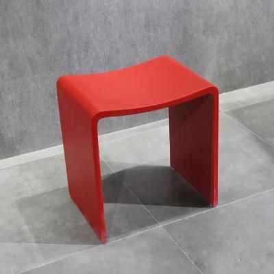 Kingkonree Solid Surface Stone Bathroom Chair Shower Stool